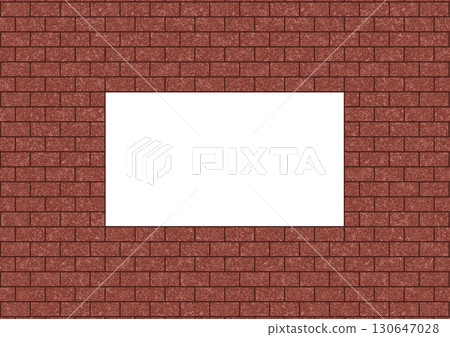 紅磚長方形框架 紅磚長方形框架 130647028