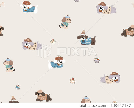 Varied Floral And Whimsical Cartoon Patterned Decorative Paper Assortment 130647187