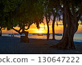 Sunset at Tamarin Public Beach, Mauritius 130647222