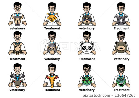 A man is holding a stuffed animal that has the word "treatment" on it A man is holding a stuffed animal that has the word "treatment" on it 130647265