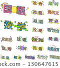 Pop school subject name vector character set 130647615