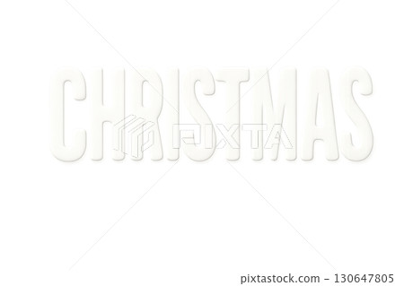 Christmas text in white on a transparent background 130647805