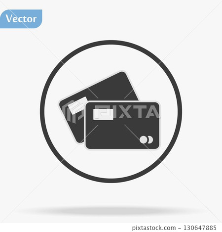 credit card vector icon Lorem ipsum Flat design credit card vector icon Lorem ipsum Flat design 130647885