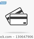 Credit Card, Credit Card icon vector, in trendy flat style isolated on white background. Credit Card icon image, Credit Card icon illustration 130647906