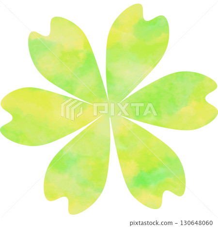 Beautiful watercolor flower icon image illustration 130648060