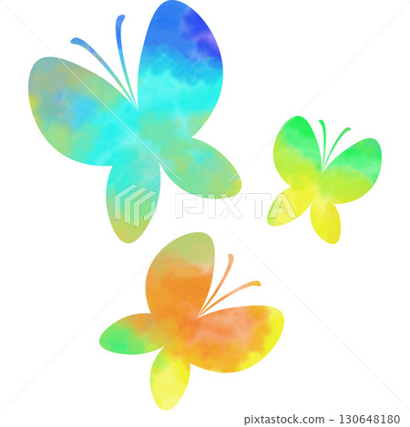 Beautiful watercolor butterfly icon image illustration Beautiful watercolor butterfly icon image illustration 130648180