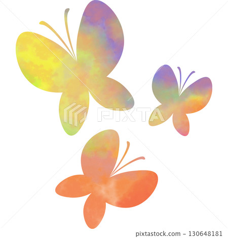 Beautiful watercolor butterfly icon image illustration Beautiful watercolor butterfly icon image illustration 130648181