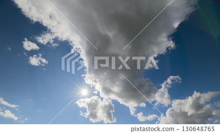 Elegant and Stunningly Beautiful Cloud Patterns Forming Against a Clear and Bright Blue Sky Elegant and Stunningly Beautiful Cloud Patterns Forming Against a Clear and Bright Blue Sky 130648765
