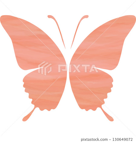 Beautiful watercolor butterfly icon image illustration 130649072