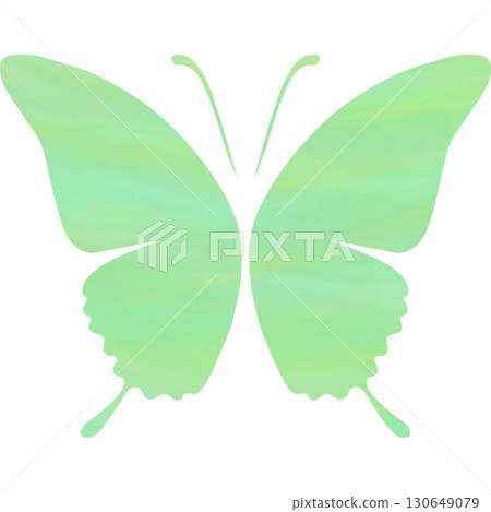 Beautiful watercolor butterfly icon image illustration 130649079