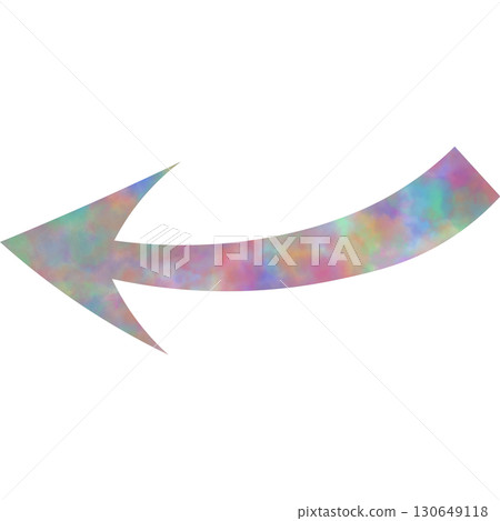 美麗的水彩箭頭圖示圖像插圖 130649118