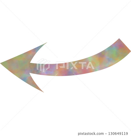 美麗的水彩箭頭圖示圖像插圖 130649119