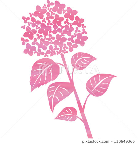 美麗的繡球花圖示圖像插圖的水彩圖案 美麗的繡球花圖示圖像插圖的水彩圖案 130649366