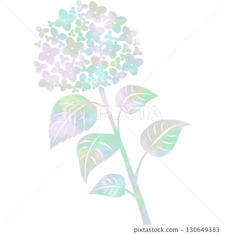 美麗的繡球花圖示圖像插圖的水彩圖案 美麗的繡球花圖示圖像插圖的水彩圖案 130649383