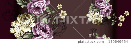 Soft Floral Patterned Decorative Paper Assortment 130649464