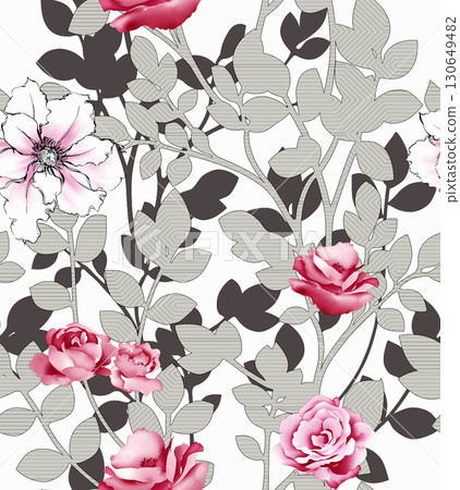 Soft Floral Patterned Decorative Paper Assortment 130649482