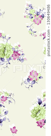 Soft Floral Patterned Decorative Paper Assortment 130649486