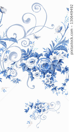 Soft Floral Patterned Decorative Paper Assortment 130649492