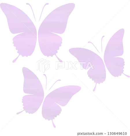 Beautiful watercolor butterfly icon image illustration 130649610