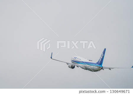An airplane taking off from Mt. Fuji Shizuoka Airport in Makinohara City (Shizuoka Prefecture) 130649671
