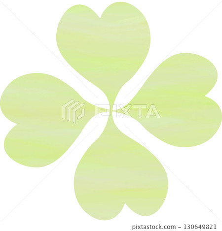 美麗的水彩四葉草圖示圖像插圖 美麗的水彩四葉草圖示圖像插圖 130649821