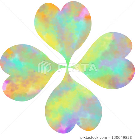 Beautiful watercolor four-leaf clover icon image illustration Beautiful watercolor four-leaf clover icon image illustration 130649838