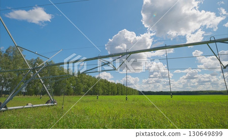 An Automated Irrigation System for Efficient Water Delivery in a Lush Green Field Landscape 130649899