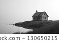 Lakeside cabin and tranquil scenery 130650215