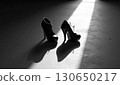High heels floating in light and shadow 130650217
