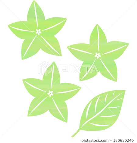 Beautiful watercolor bellflower icon image illustration 130650240