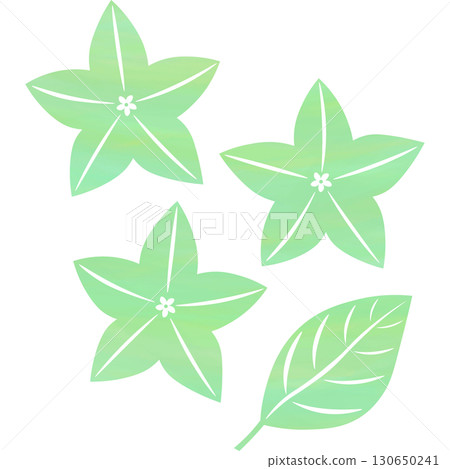 Beautiful watercolor bellflower icon image illustration 130650241
