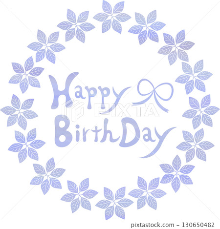 美麗的水彩畫生日快樂圖示圖像插圖 130650482