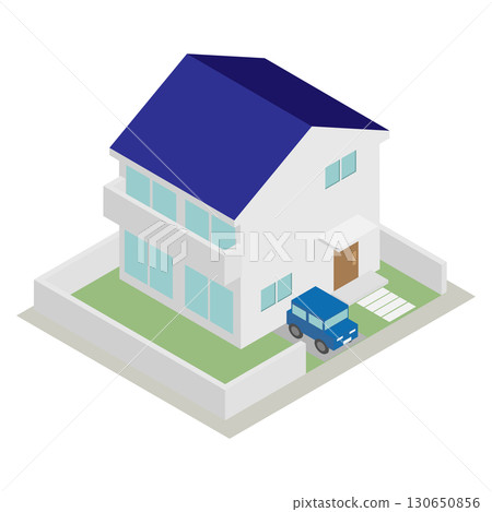 等距簡單單戶住宅建築材料 130650856