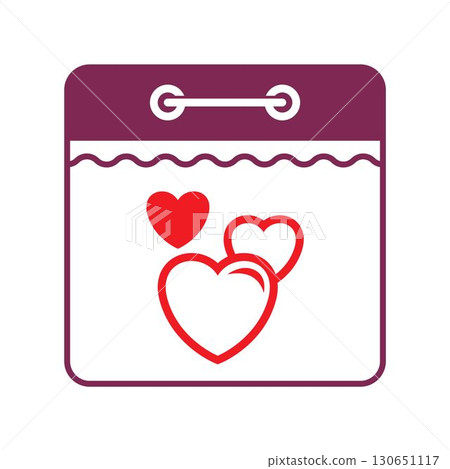 Romantic calendars and love design Romantic calendars and love design 130651117