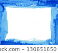 Blue paint frame transparent background 01 130651650