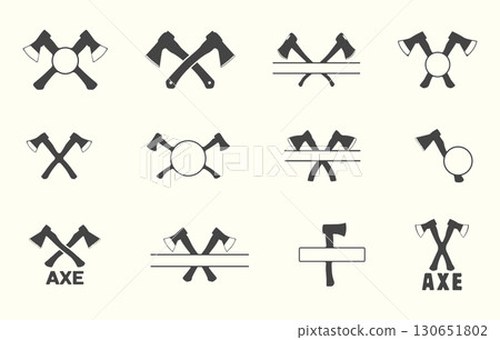 Crossed axe silhouette, Woodcutting axe svg, Crossed axe svg, Axe monogram, Axe drawing, Crossed axe logo, Axe icon, Axe logo. 130651802