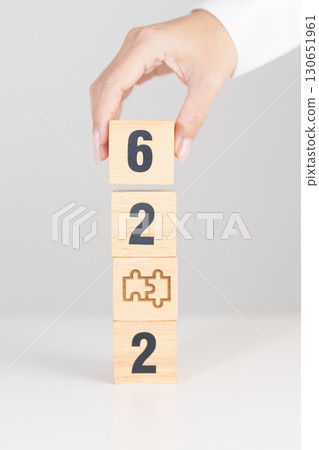 2026 year block with jigsaw puzzle icon. Business Process, Team, teamwork, Goal, mission, Resolution, strategy, plan, Action, partnership, and New Year start 2026 year block with jigsaw puzzle icon. Business Process, Team, teamwork, Goal, mission, Resolution, strategy, plan, Action, partnership, and New Year start 130651961