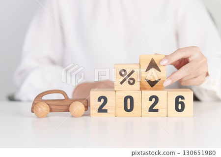 2026 New Year with percentage change to UP and Down arrow with car model. Car loan, Interest rate, Insurance, Financial, vehicle Repair, Automobile Tax, mortgage and Maintenance 2026 New Year with percentage change to UP and Down arrow with car model. Car loan, Interest rate, Insurance, Financial, vehicle Repair, Automobile Tax, mortgage and Maintenance 130651980
