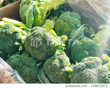 Boxed fresh broccoli Boxed fresh broccoli 130652973
