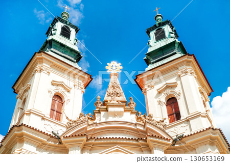 Church of saint John of Nepomuk on the rock. Prague, Czech Republic Church of saint John of Nepomuk on the rock. Prague, Czech Republic 130653169