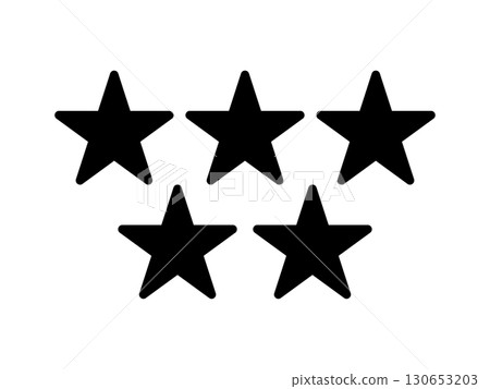 五星級圖示單色 130653203