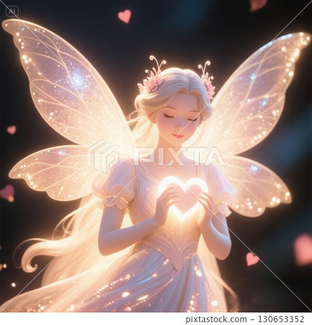 拿著心臟的美麗天使 130653352