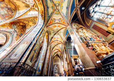 The Interior of The Basilica of Saints Peter and Paul. Prague, Czech Republic The Interior of The Basilica of Saints Peter and Paul. Prague, Czech Republic 130653637