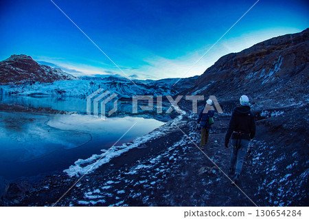 Trekking on Zolta Glacier 130654284