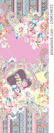 Diverse Floral Patterned Decorative Textile Collection Diverse Floral Patterned Decorative Textile Collection 130654655