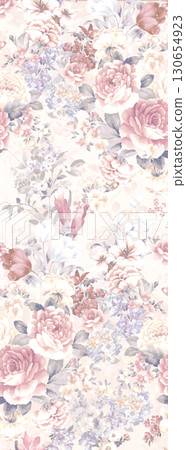 Assorted Floral Patterned Decorative Paper Designs 130654923