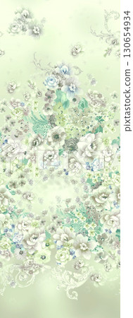 Assorted Floral Patterned Decorative Paper Designs 130654934