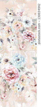 Assorted Floral Patterned Decorative Paper Designs 130654942