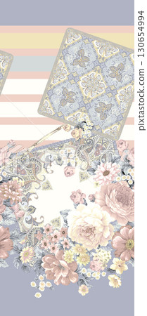 Assorted Floral Patterned Decorative Paper Designs Assorted Floral Patterned Decorative Paper Designs 130654994