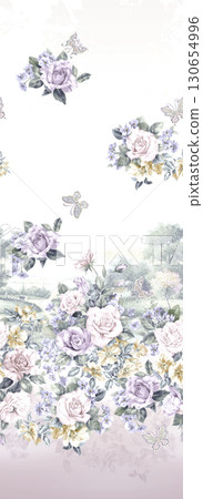Assorted Floral Patterned Decorative Paper Designs 130654996